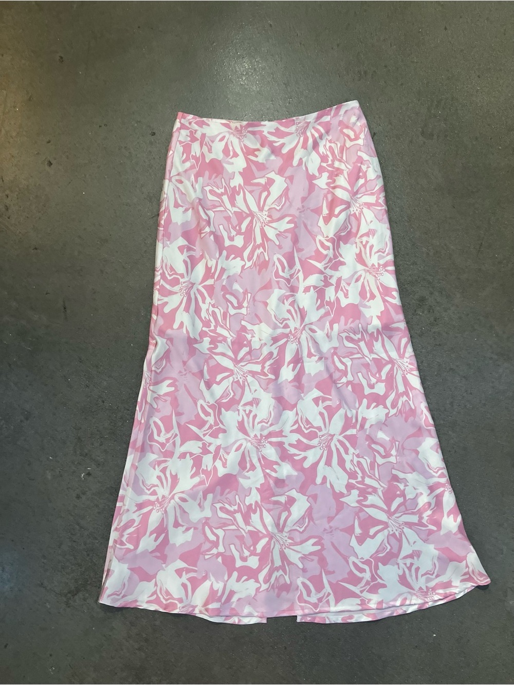 The Vintage Shop Pink & White Floral Midi Skirt